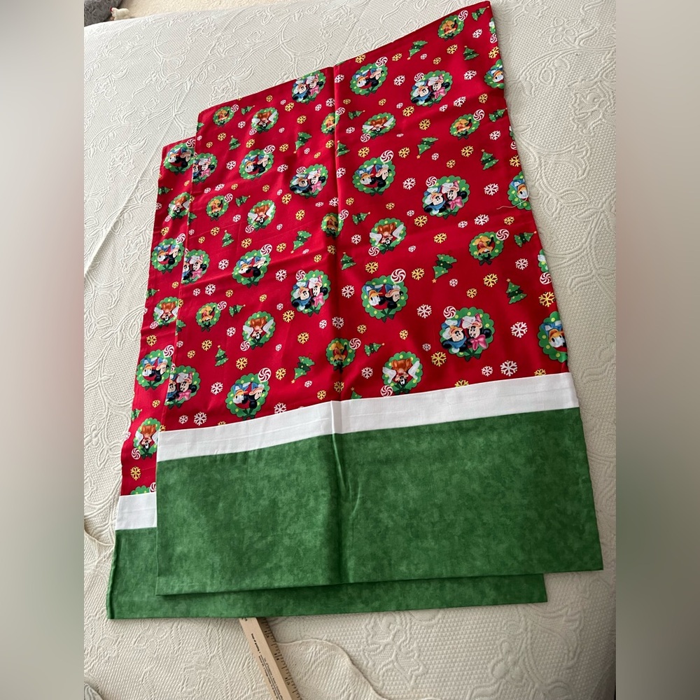 Disney Red and Green Pillowcases